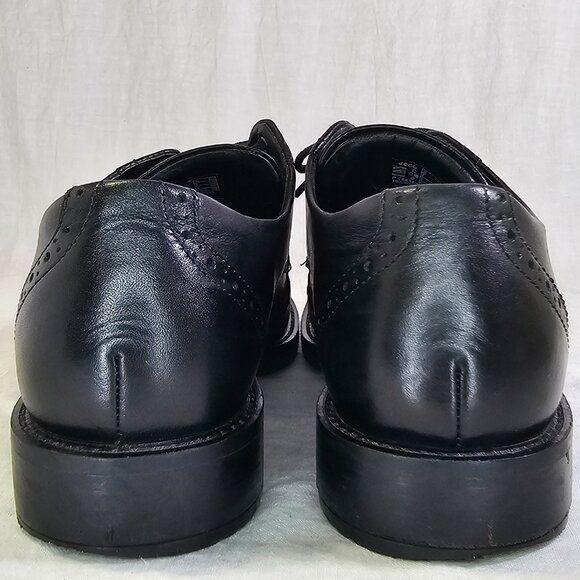 Ecco Sartorelle 25 Tailored Genuine Leather Classic Wingtip Derby Oxfords Shoes - Picture 5 of 11